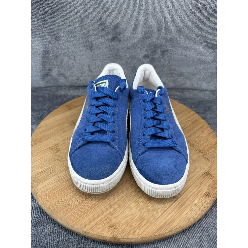 Puma Suede Classic Shoes Womens Size 7 Blue Low Top Casual Sneakers 362213-64